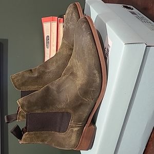 Olive Suede Chelsea Boot - Shoe the Bear